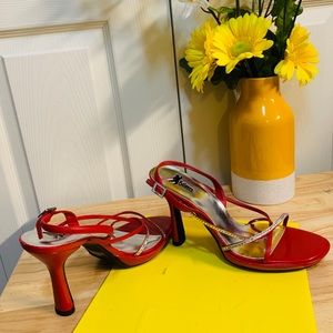Salsero Red with Rhinestone  Heels